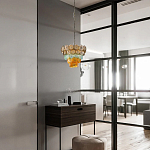 Люстра конусовидная с каскадом из разноцветных круглых подвесов Key Lustar варинант исполнения - 4 | Loft Concept в Сочи