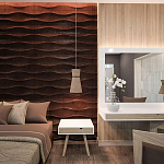 Гипсовая 3D панель с принтографией PM-03 варинант исполнения - 2 | Loft Concept в Сочи