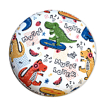 Пуф детский круглый с принтом Dinosaurs CHILDHOOD варинант исполнения - 3 | Loft Concept в Сочи