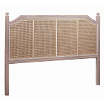 Изголовье кровати коричневое с обивкой из ротанга Olivia Headboard варинант исполнения - 1 | Loft Concept в Сочи