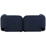 Дизайнерский двухместный диван с мягкими спинкой и подлокотниками синий Madelaine Sofa Blue варинант исполнения - 2 | Loft Concept в Сочи