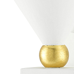 Бра с бело-золотыми плафоном в форме конуса Light Source варинант исполнения - 1 | Loft Concept в Сочи