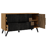 ТВ-тумба с  2-мя ящиками и закрытыми полками Stone Effect варинант исполнения - 4 | Loft Concept в Сочи