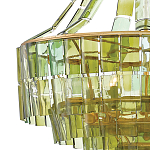 Люстра круглая каскадная Explosion of Green Shades зеленое стекло варинант исполнения - 1 | Loft Concept в Сочи