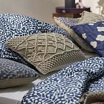 Постельное белье темно-синего цвета с рисунком Blossom Essence Sophie варинант исполнения - 6 | Loft Concept в Сочи