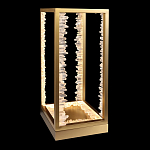 Настольная лампа прямоугольная с декоративными элементами в виде кристаллов Smooth Shine варинант исполнения - 1 | Loft Concept в Сочи