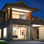 Настенный фонарь уличный прямоугольный черного цвета со стеклом с пузырьками Eurofase варинант исполнения - 6 | Loft Concept в Сочи