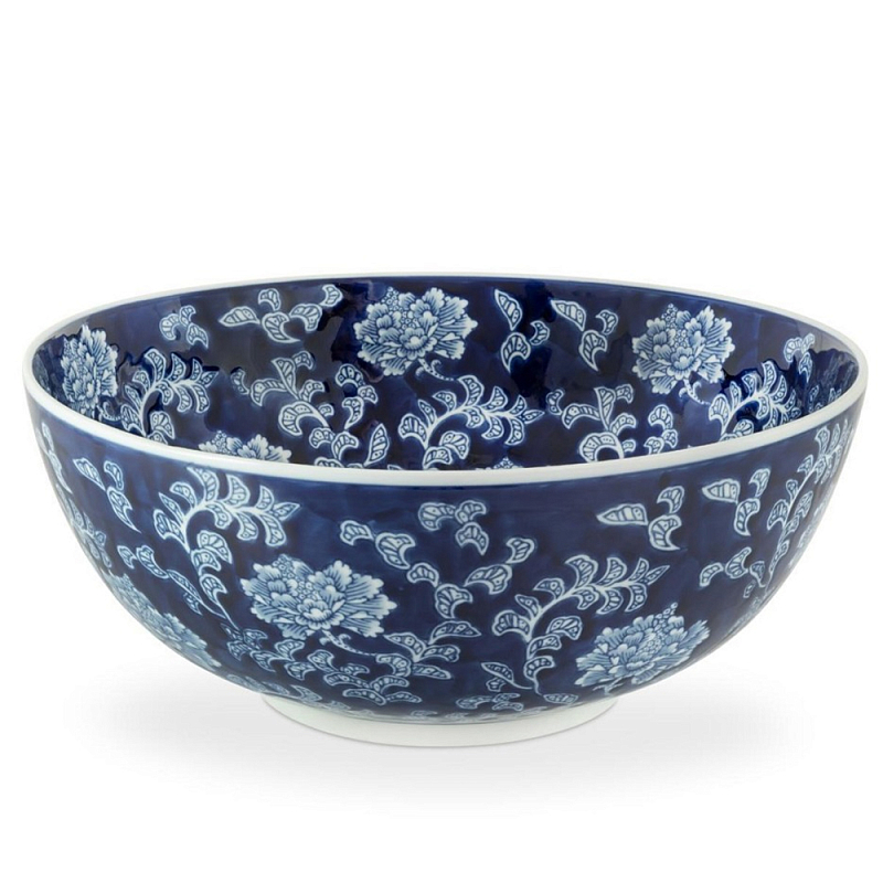 Салатник Bowl Chinoiserie Белый Синий в Сочи | Loft Concept 