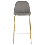 Барный стул на золотистых ножках VENDRAMIN Grey варинант исполнения - 2 | Loft Concept в Сочи