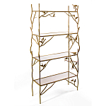 Стеллаж металлический с птичками Primavera варинант исполнения - 2 | Loft Concept в Сочи