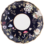 Чайный набор из фарфора темно-синий с рисунком цветов на 6 персон 12 предметов 280 мл Garden Whisper Porcelain Set  варинант исполнения - 2 | Loft Concept в Сочи