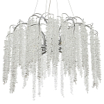 Люстра с хрустальными подвесками Bunch of Crystal Berries Silver Chandelier 8 варинант исполнения - 1 | Loft Concept в Сочи
