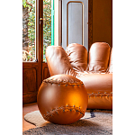 Дизайнерское кожаное кресло в форме руки Poltronova Joe Gold  Armchair варинант исполнения - 5 | Loft Concept в Сочи