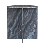 Столик кофейный с столешницей из черного мрамора Compact Black Marble Table варинант исполнения - 3 | Loft Concept в Сочи