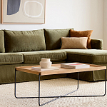 Журнальный стол с прямоугольной деревянной столешницей Urban Style Space варинант исполнения - 4 | Loft Concept в Сочи