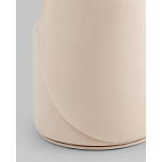 Пуф Loreen со спинкой вращающийся велюр молочный варинант исполнения - 3 | Loft Concept в Сочи