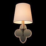 Бра с белым текстильным абажуром и фигурным основанием с зеркальной вставкой Vitorino варинант исполнения - 25 | Loft Concept в Сочи