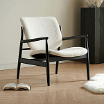 Кресло с каркасом и ножками из древесины и мягкими сиденьем и спинкой Venice варинант исполнения - 6 | Loft Concept в Сочи