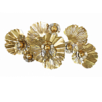 Панно настенное Blank Sheet Golden Flower варинант исполнения - 1 | Loft Concept в Сочи