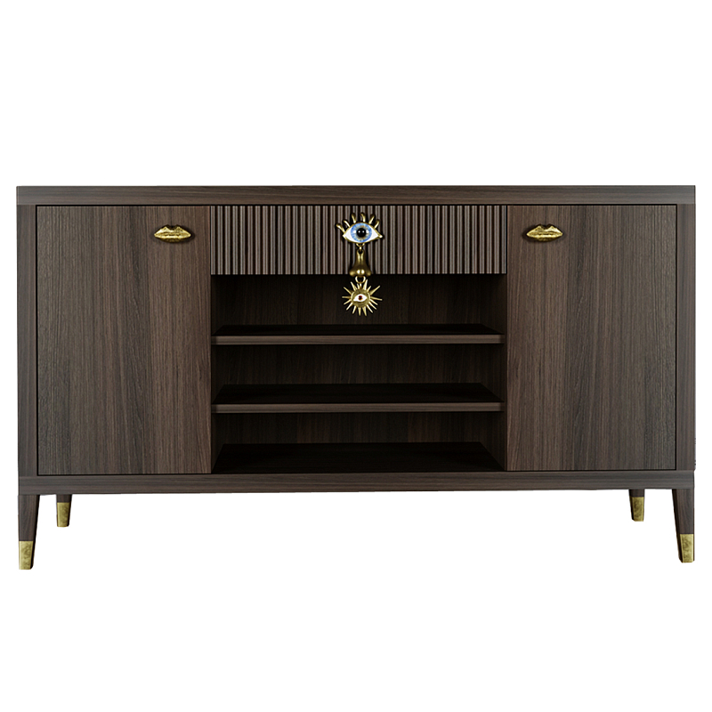 Комод-буфет Elsa Dreams Walnut с открытыми полками Орех Комод-буфет Elsa Dreams Walnut с открытыми полками Орех в Сочи | Loft Concept