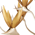 Люстра с плафонами в виде цветов Golden Bird of Paradise варинант исполнения - 1 | Loft Concept в Сочи