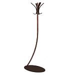 Вешалка коричневая с 4-мя крючками из пластика Curves Hangers варинант исполнения - 1 | Loft Concept в Сочи