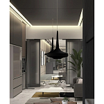 Подвесной вязаный черный светильник «Лампа Марракеша» варинант исполнения - 4 | Loft Concept в Сочи