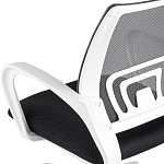 Офисное кресло с основанием из белого пластика Desk chairs Black варинант исполнения - 7 | Loft Concept в Сочи