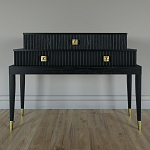 Премиальная Консоль с тремя ящиками Elsa Dreams Black варинант исполнения - 3 | Loft Concept в Сочи