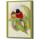 Постер на холсте с изображением птиц Blooming Birds Poster варинант исполнения - 6 | Loft Concept в Сочи