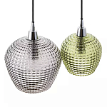 Подвесной светильник каскадный с 2-мя рельефными плафонами Cascade with Relief Lampshades варинант исполнения - 4 | Loft Concept в Сочи