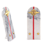 Сувенир Погон МВД из натурального камня мрамор Souvenir Epaulets варинант исполнения - 2 | Loft Concept в Сочи