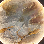 Бра в форме диска черного цвета Borders of Black варинант исполнения - 3 | Loft Concept в Сочи