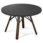 Стол журнальный c круглой столешницей на четырех коричневых ножках Charm Coffee Table варинант исполнения - 1 | Loft Concept в Сочи