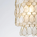 Подвесной светильник с декором из натуральной морской ракушки Iridescent Light варинант исполнения - 4 | Loft Concept в Сочи