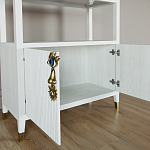 Стеллаж со стеклянными полками Elsa Dreams White варинант исполнения - 4 | Loft Concept в Сочи