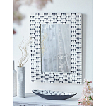 Прямоугольное зеркало с инкрустацией раковинами устриц Mother оf Pearl Facets варинант исполнения - 6 | Loft Concept в Сочи