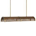 Люстра линейная полукруглой формы Wooden Horseshoe варинант исполнения - 4 | Loft Concept в Сочи