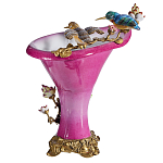 Ваза розового цвета из фарфора с птичкми и цветущими ветвями Garden of Eden варинант исполнения - 2 | Loft Concept в Сочи