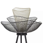 Торшер с трехъярусным плафоном из металлической сетки Metal Mesh Floor Lamp варинант исполнения - 5 | Loft Concept в Сочи