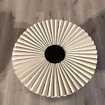 Дизайнерский журнальный стол круглый с фактурной столешницей Ifike варинант исполнения - 1 | Loft Concept в Сочи