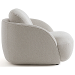 Полукруглое кресло из обивки меланж Halle Melange Armchair варинант исполнения - 5 | Loft Concept в Сочи