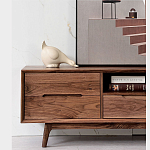 Тумба под телевизориз массива дерева TV Stand made of Walnut Wood варинант исполнения - 3 | Loft Concept в Сочи