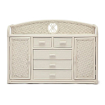 Комод из натурального ротанга Weavella белый варинант исполнения - 1 | Loft Concept в Сочи