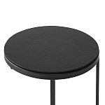 Кофейный столик круглый чёрный Compact Loft варинант исполнения - 3 | Loft Concept в Сочи