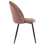 Мягкий стул в велюре пыльно-розового цвета Miruna Chair варинант исполнения - 5 | Loft Concept в Сочи