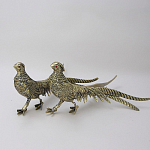 Статуэтка бронзовая пара Фазаны золотые Bronze Birds варинант исполнения - 1 | Loft Concept в Сочи