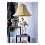 Настольная лампа с абажуром Розовый Фламинго Porcelain Flamingo Lamp варинант исполнения - 2 | Loft Concept в Сочи
