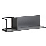 Полка навесная открытая цвета графит Strict Lines  варинант исполнения - 1 | Loft Concept в Сочи