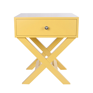 Тумба с одним ящиком цвет желтый Gloria